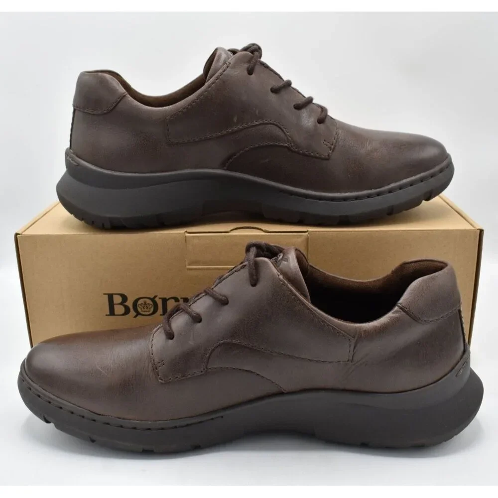 Born‎ Mens Size 13 Cornell Dark Brown Full Grain Leather Oxford Shoes Sneakers
